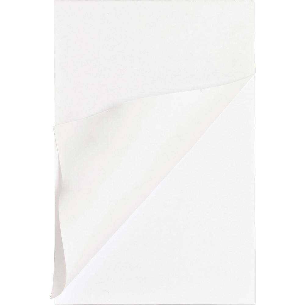 Business Source Plain Memo Pads - 100 Sheets - Plain - Glue - 16 lb Basis Weight - 5" x 8" Sheet Size - White Paper - No - 1 Dozen. Picture 1