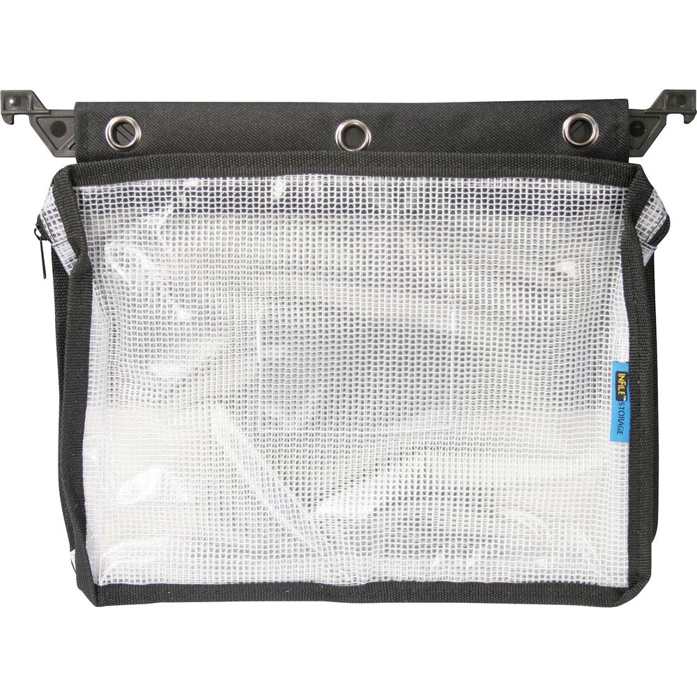 Advantus Carrying Case (Pouch) Accessories - Black - Pleat - 11.5" Height x 13" Width - 1 Each. Picture 1