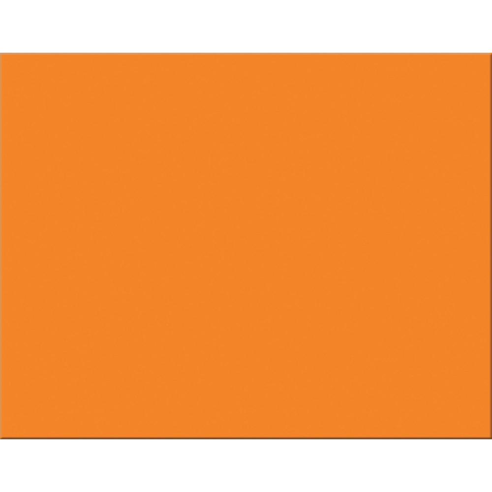 Pacon Railroad Board - Project, Art, Mat, Mounting, Block Printing, Painting, Marker, Stenciling, Poster - 28"Height x 22"Width x 1"Length - 25 / Carton - Orange. Picture 1