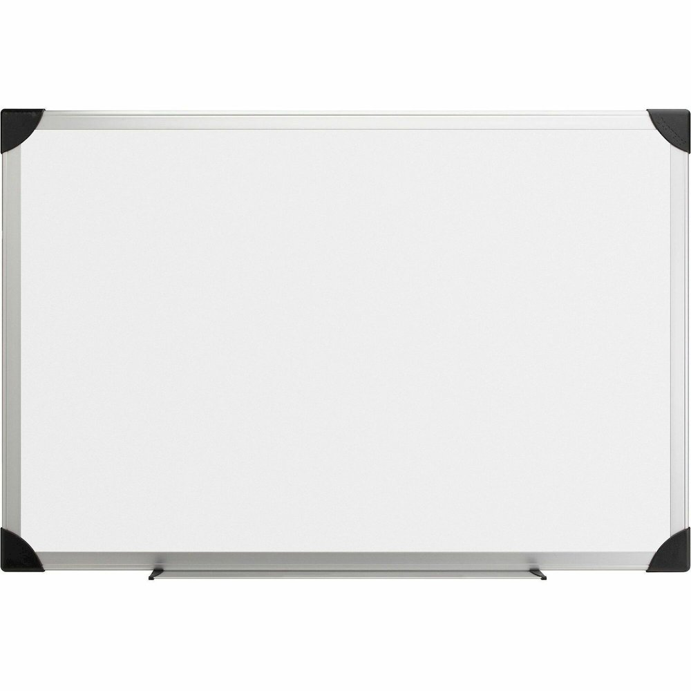 Lorell Dry-erase Board - 24" (2 ft) Width x 18" (1.5 ft) Height - White Styrene Surface - Aluminum Frame - Ghost Resistant, Scratch Resistant - 1 Each. Picture 1