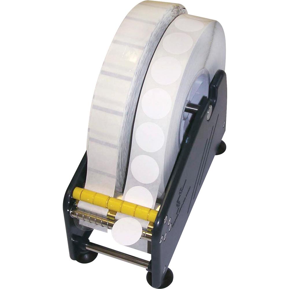 Tatco Transparent Adhesive-backed Mailing Seals - - Height1" Diameter - Circle - Translucent - 5000 / Roll - 5000 / Roll. Picture 1