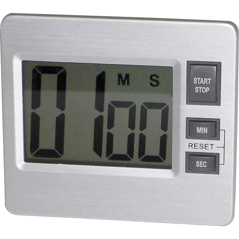 Tatco Digital Timer - Desktop - Silver, Black. Picture 1