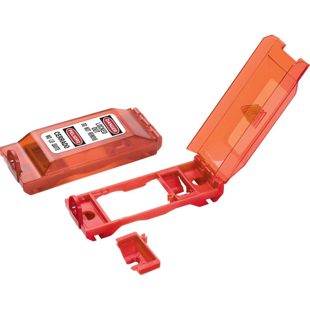 Master Lock Wall Switch Cover/Lockout - Red. Picture 1