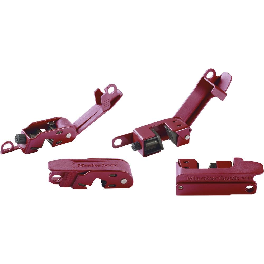 Master Lock Circuit Breaker Lockout Set - For Circuit Breaker - Red. Picture 1