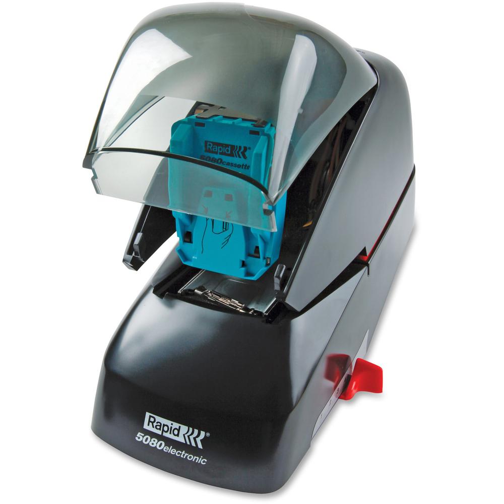 Rapid 5080 Professional Stapler - 90 of 20lb Paper Sheets Capacity - 5000 Staple Capacity - 1 Each - Black. Picture 1