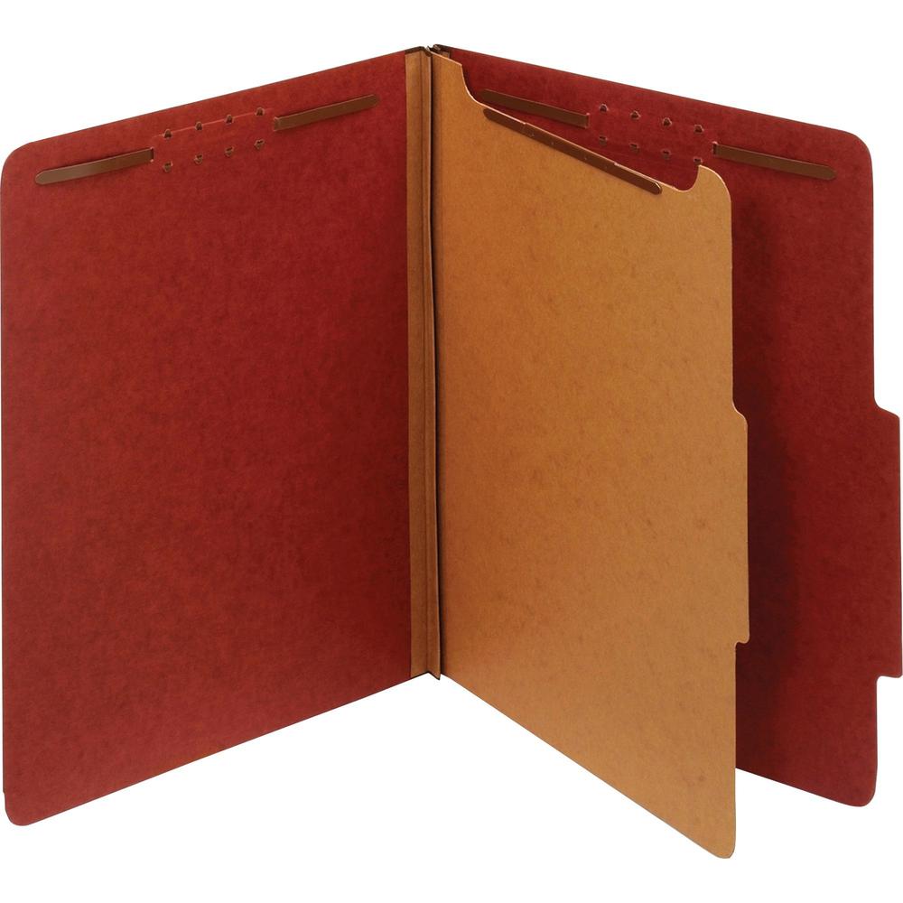 Pendaflex 2/5 Tab Cut Letter Recycled Classification Folder - 8 1/2" x 11" - 1 3/4" Expansion - 4 Fastener(s) - 2" Fastener Capacity, 1" Fastener Capacity for Divider - Top Tab Location - Right of Cen. Picture 1