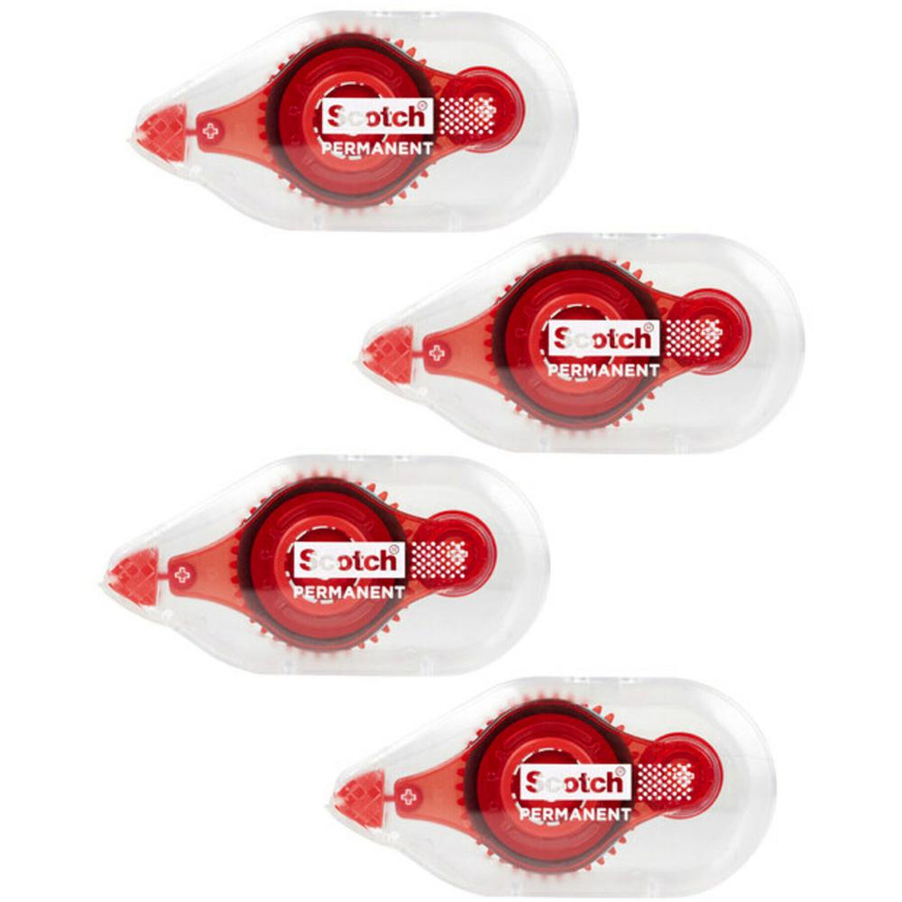 Scotch Double-Sided Tape Runner - 4 / Pack - Clear. Picture 1