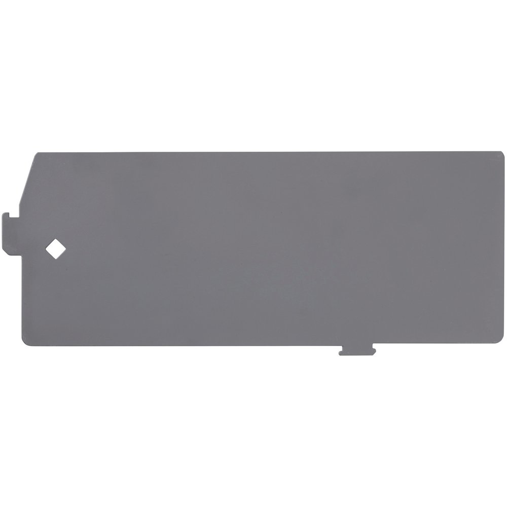 Lorell Lateral File Divider Kit - 12.40" Width x 5" Height - Metal - Gray - 10 / Box. Picture 1
