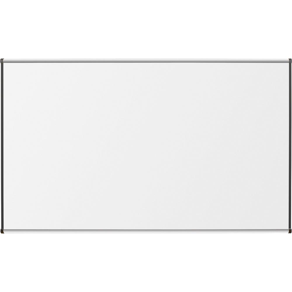 Lorell Dry-Erase Marker Board - 48" (4 ft) Width x 36" (3 ft) Height - Porcelain Enameled Steel Surface - Satin Aluminum Frame - Magnetic - Ghost Resistant - 1 Each. Picture 1