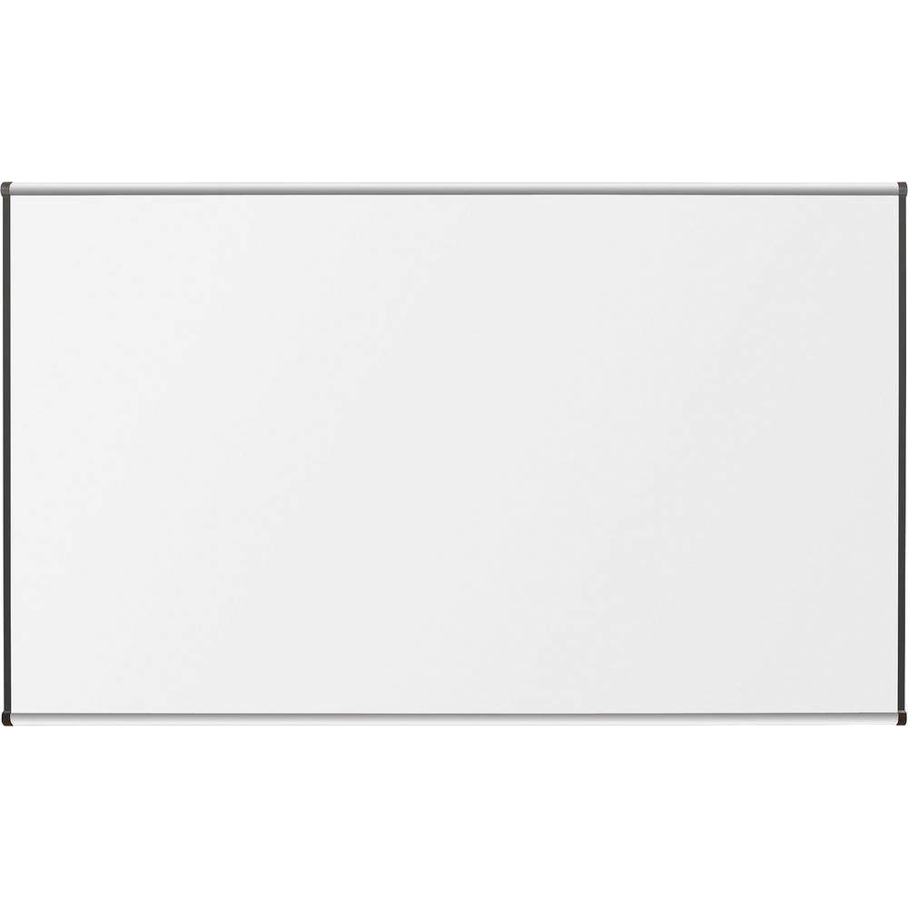 Lorell Dry-Erase Marker Board - 72" (6 ft) Width x 48" (4 ft) Height - Porcelain Enameled Steel Surface - Satin Aluminum Frame - Magnetic - Ghost Resistant - Assembly Required - 1 Each. Picture 1