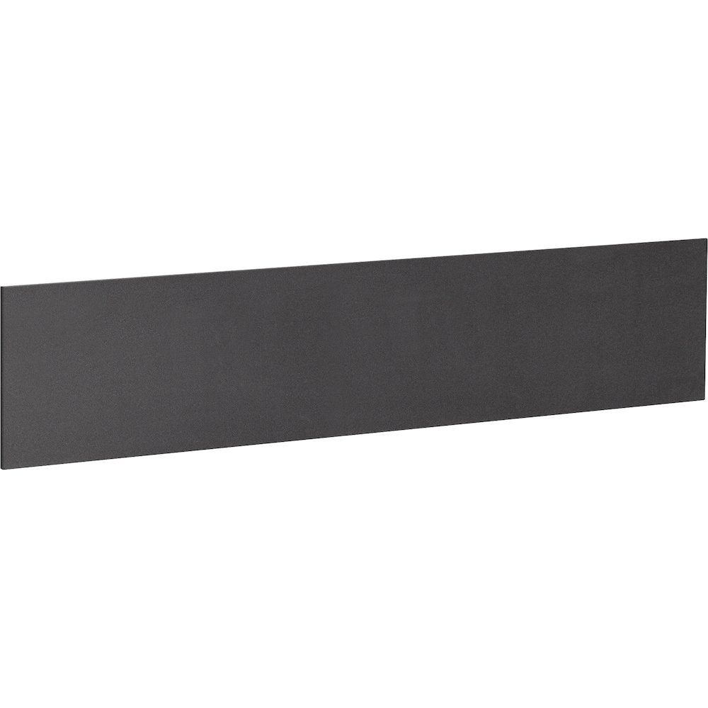 Lorell Essentials Series Hutch Tackboards - 16.50" Board Height x 63.88" Board Width x 0.50" Board Depth - Black Fabric Surface - Laminated - 1 Each. Picture 1