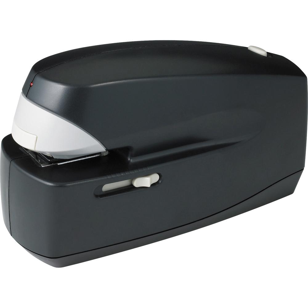 Business Source 25-Sheet Capacity Electric Stapler - Staples Upto 25 Sheet - Holds Upto 210 Staple - Full Strip - Staple Size: 0.25" - 1.38" Throat Depth - Black - 1 Each. Picture 1