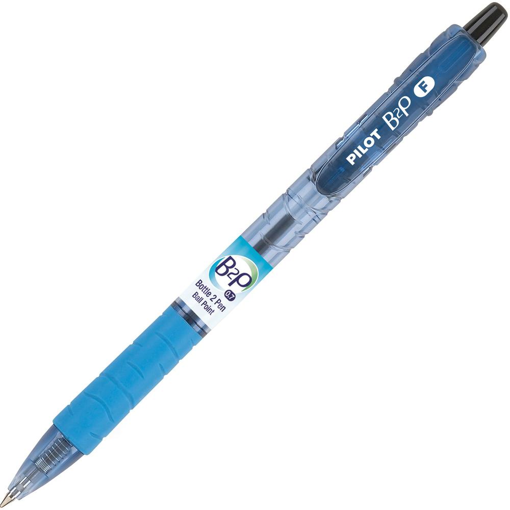 Pilot Recycled Retractable Ballpoint Pens - Refillable - Retractable - Black Ink - Gel-based - Plastic Barrel - 1 Dozen. Picture 1