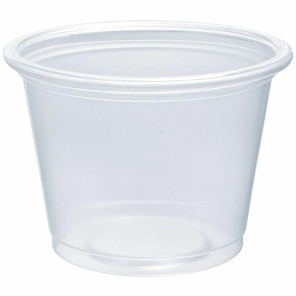 Dart 1 oz Conex Complements Portion Containers - 125 / Pack - Polypropylene Body - 20 / Carton. Picture 1