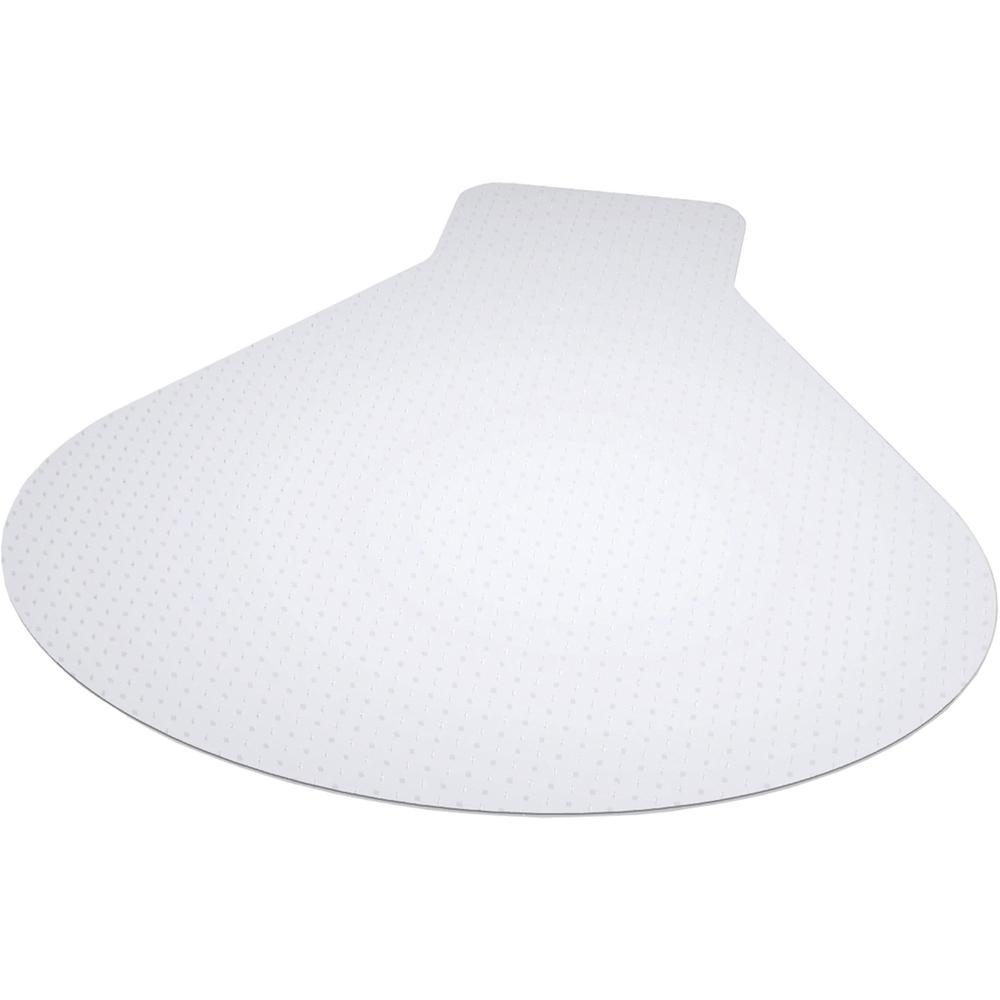 ES ROBBINS EverLife Workstation Chair Mat - Medium Pile Carpet, Workstation - 60" Length x 66" Width - Lip Size 12" Length x 20" Width - Vinyl - Clear. Picture 1