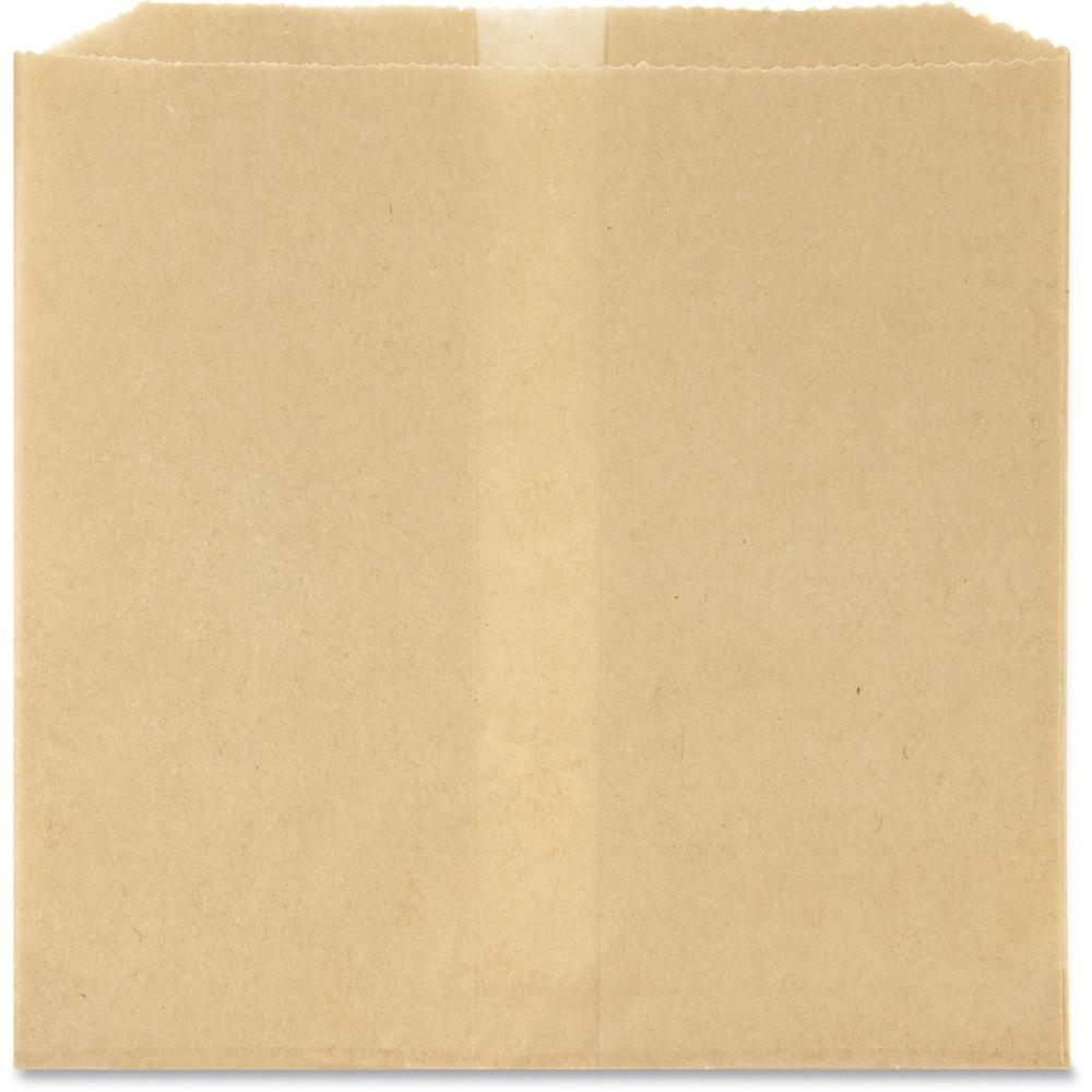 Health Gards Receptacle Liners - 8.50" Length x 8" Width x 7" Depth - Brown - Paper, Wax - Waste Disposal - 500 / Carton. Picture 1
