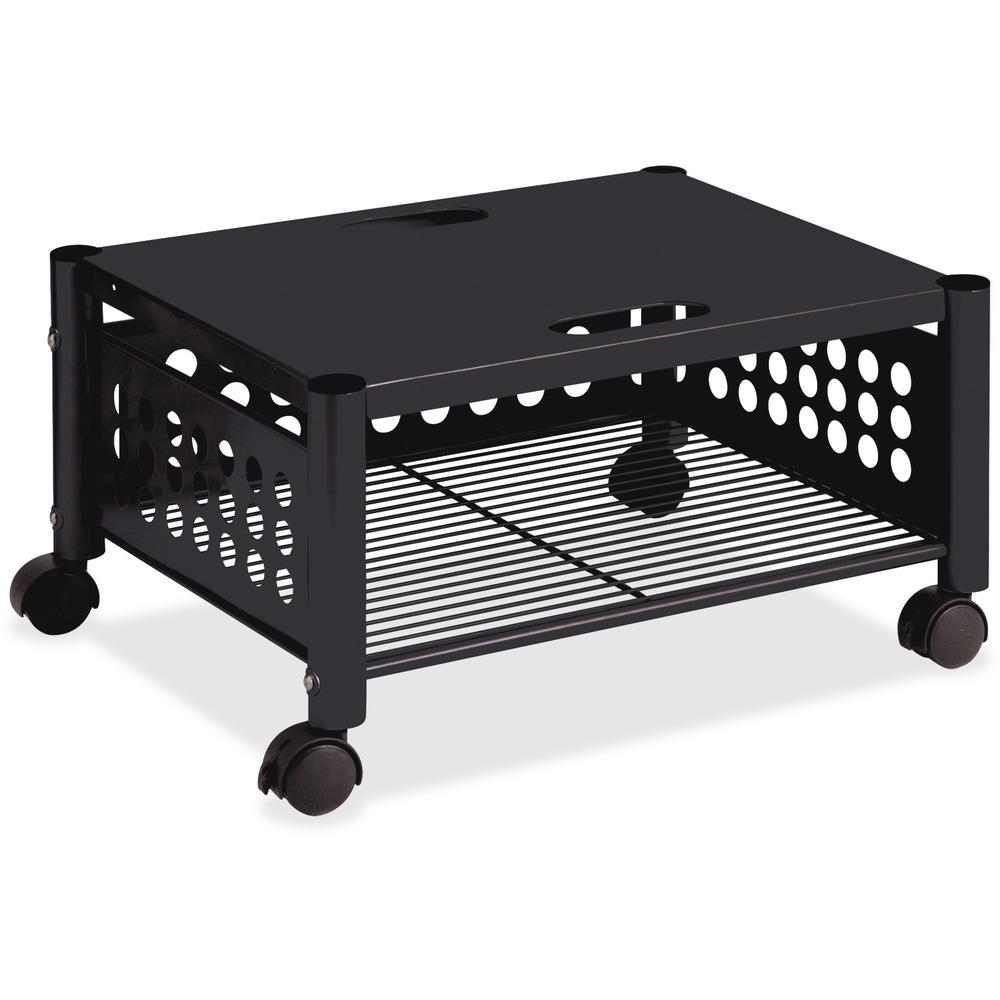 Vertiflex Underdesk Machine Stand - 90 lb Load Capacity - 1 x Shelf(ves) - 11.5" Height x 21.5" Width x 17.9" Depth - Floor - Steel - Black. Picture 1