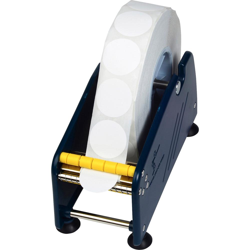 Tatco 1-1/2" Diameter White Adhesive Mailing Seals - - Height1 1/2" Diameter - White - 3000 / Roll - 3000 / Roll. Picture 1
