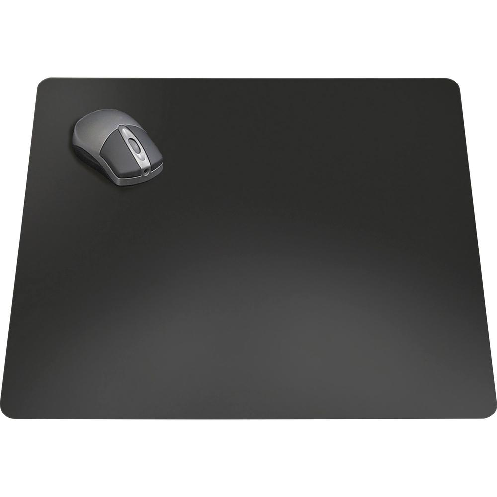 Artistic Rhino II Antimicrobial Protective Desk Pads - Rectangular - 24" Width x 17" Depth - Polyvinyl Chloride (PVC) - Black. Picture 1