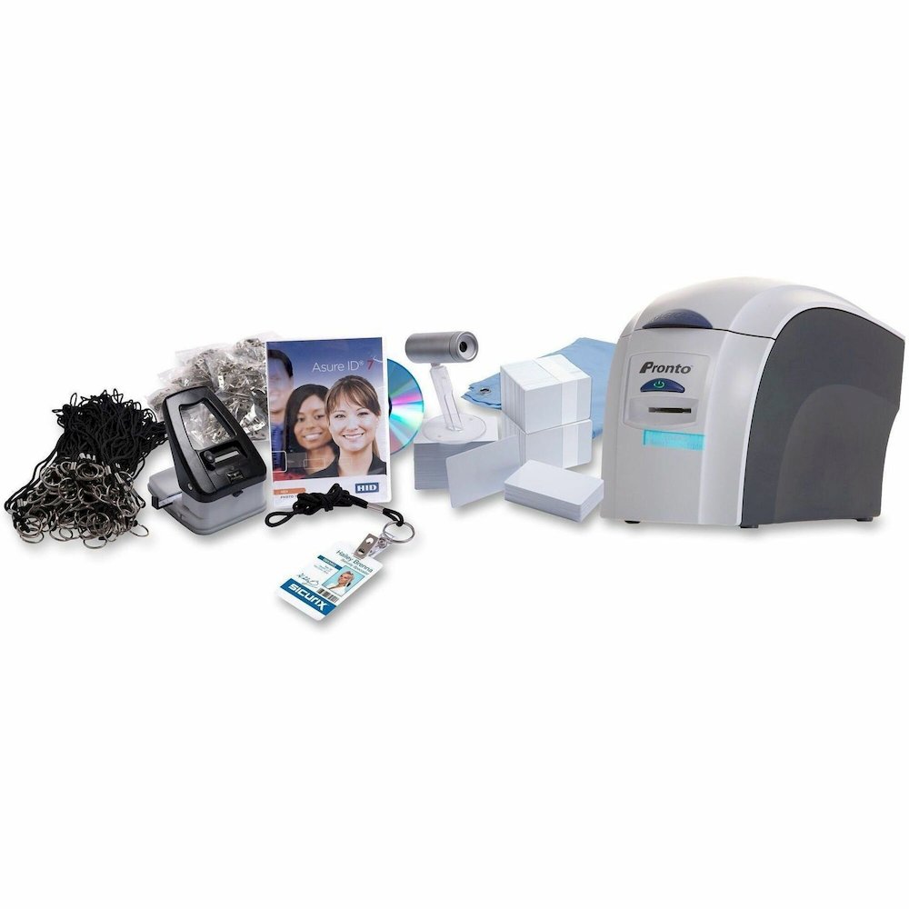 SICURIX Pronto Single Sided Desktop Dye Sublimation/Thermal Transfer Printer - Color - Card Print - Gray - 7 Second Mono - 35 Second Color. Picture 1