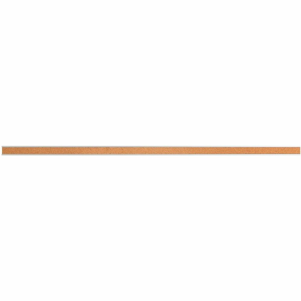 Lorell Cork Strip Bulletin Bar - 18" Board Width - Cork Surface - Self-healing, Fade Resistant, Self-sealing - Anodized Aluminum Frame - 1 Each. Picture 1