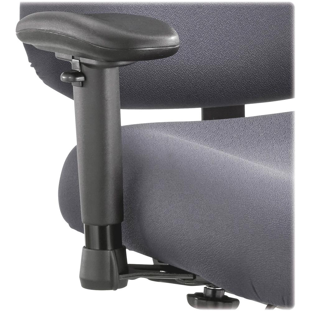 Safco Optimus Big and Tall Chair Arm Kit - Black - Nylon - 2 / Pair. Picture 1
