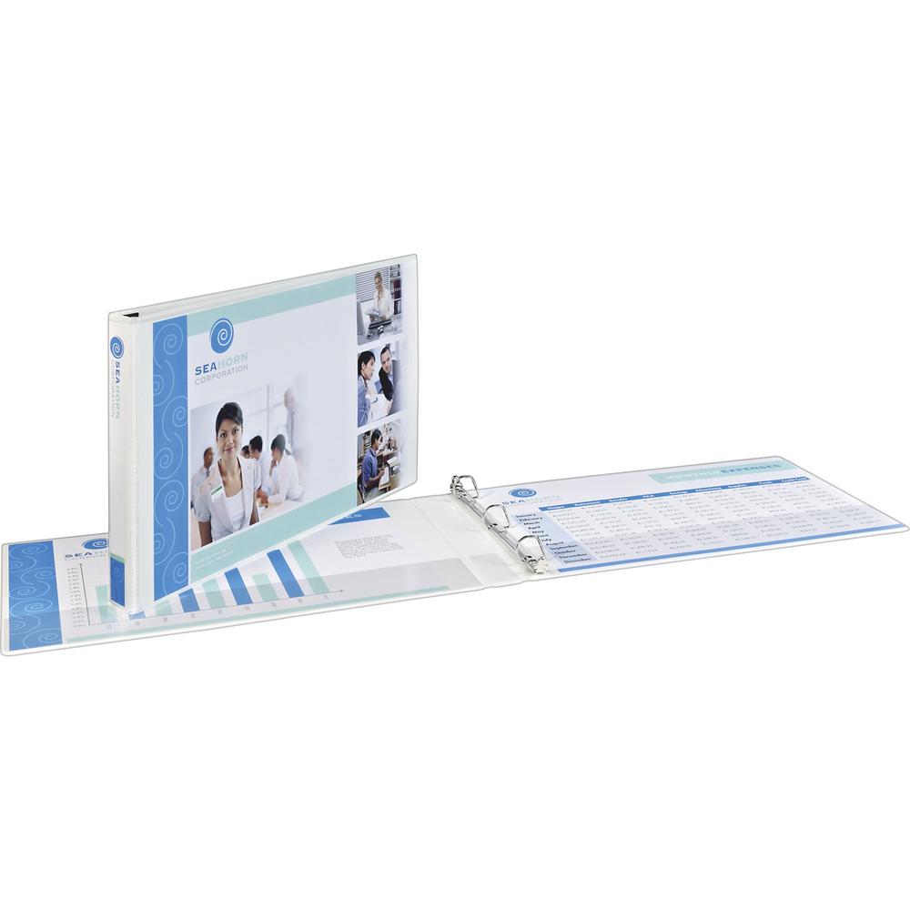 Avery&reg; Heavy-Duty View Binder - 1" Binder Capacity - Tabloid - 11" x 17" Sheet Size - 250 Sheet Capacity - Slant Ring Fastener(s) - 2 Pocket(s) - Polypropylene - Recycled - Pocket, Heavy Duty - 1 . Picture 1