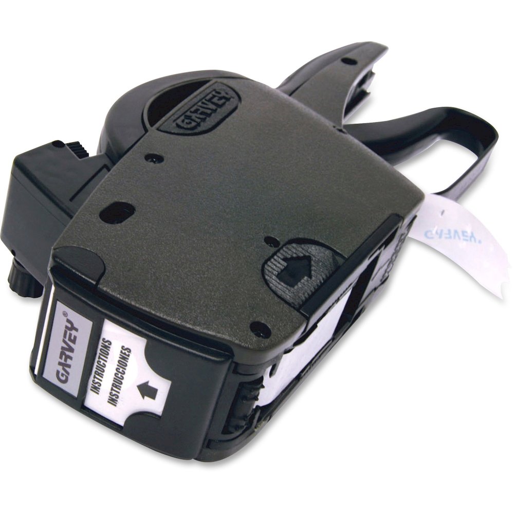 Consolidated Stamp One-line Pricemarking Label Gun - Label - 0.81" x 0.44" - Black - Rubberized Grip, Jam-free, Drop-in Loading, Fast-drying. Picture 1