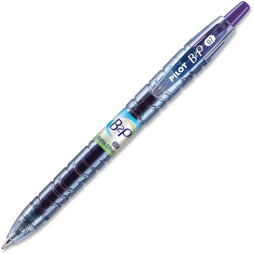 Pilot Fine Point Gel Pens - Refillable - Retractable - Purple Ink - Gel-based - 1 Dozen. Picture 1