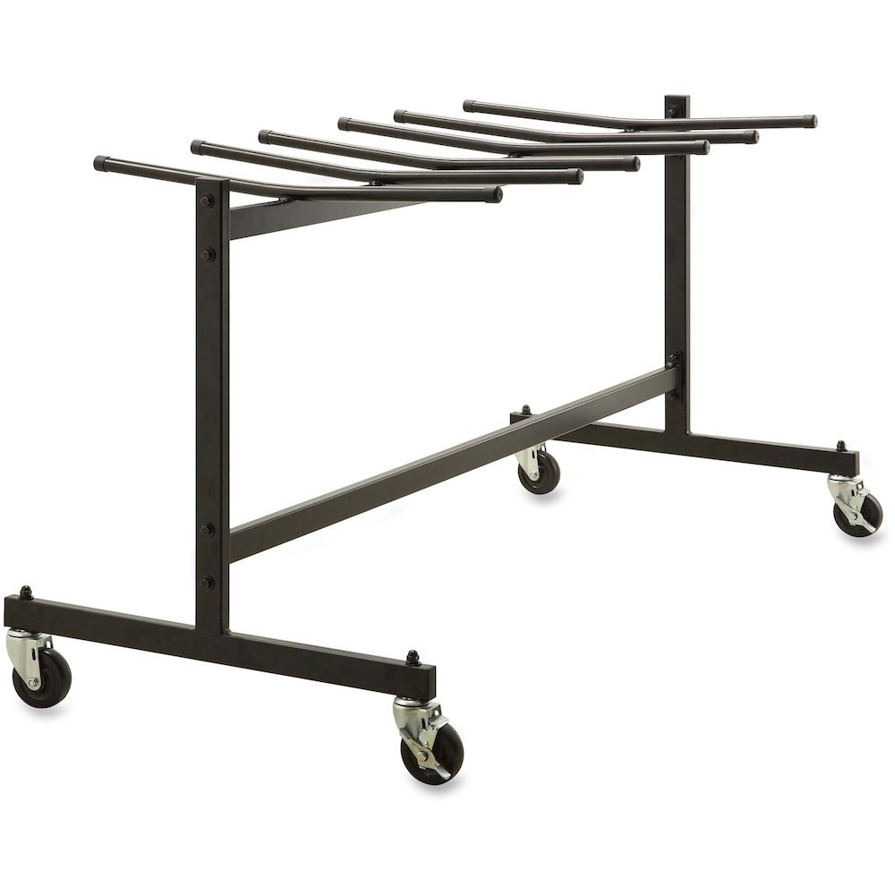 Lorell Folding Chair Dolly - 68" Width x 30.75" Depth x 35.75" Height - Black Steel Frame - Black - For 42 Devices - 1 Each. Picture 1