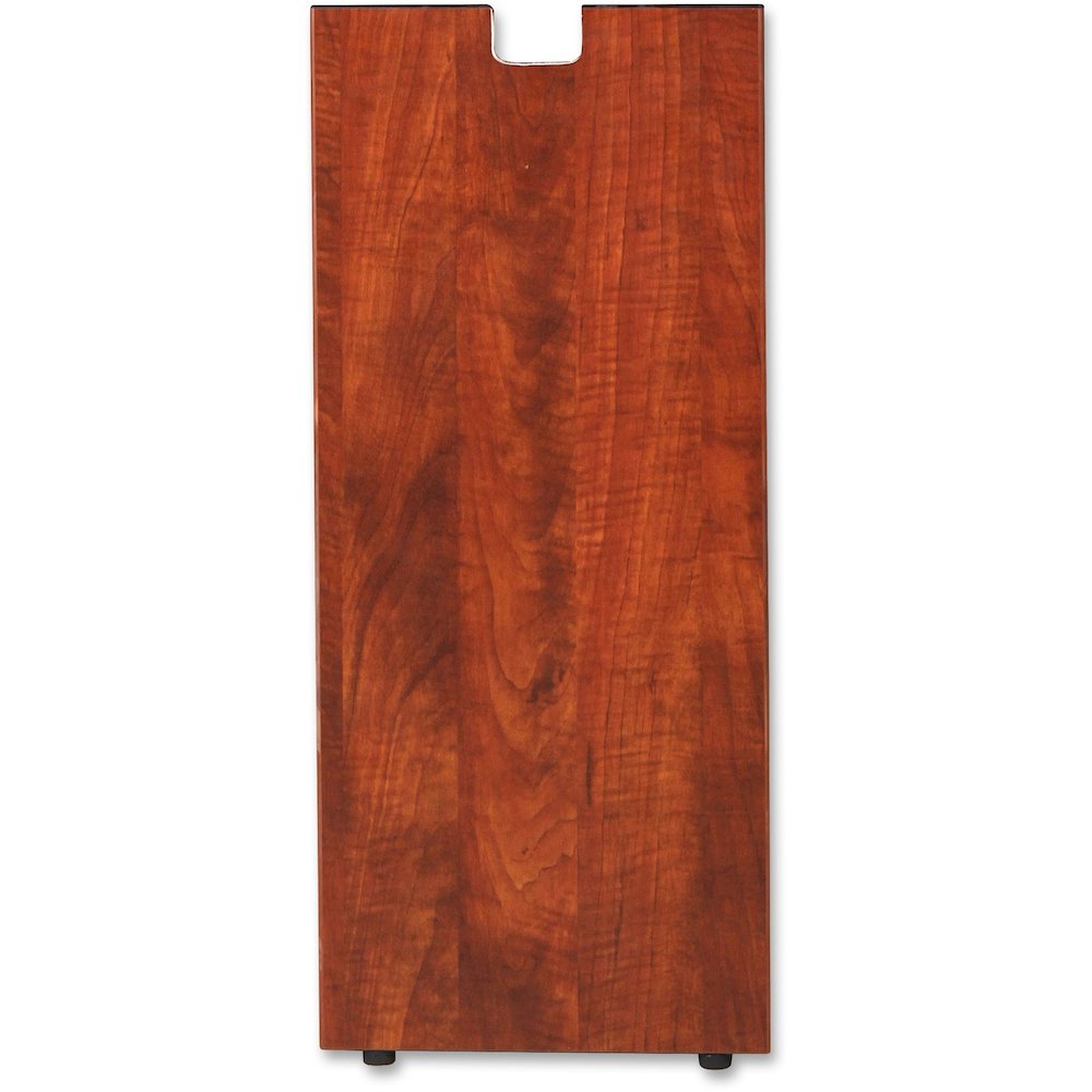 Lorell Essentials Series Credenza Half Leg - Rectangular Base - 28" Height x 11.75" Width x 1" Depth - Assembly Required - Cherry, Laminated - 1 Each. Picture 1