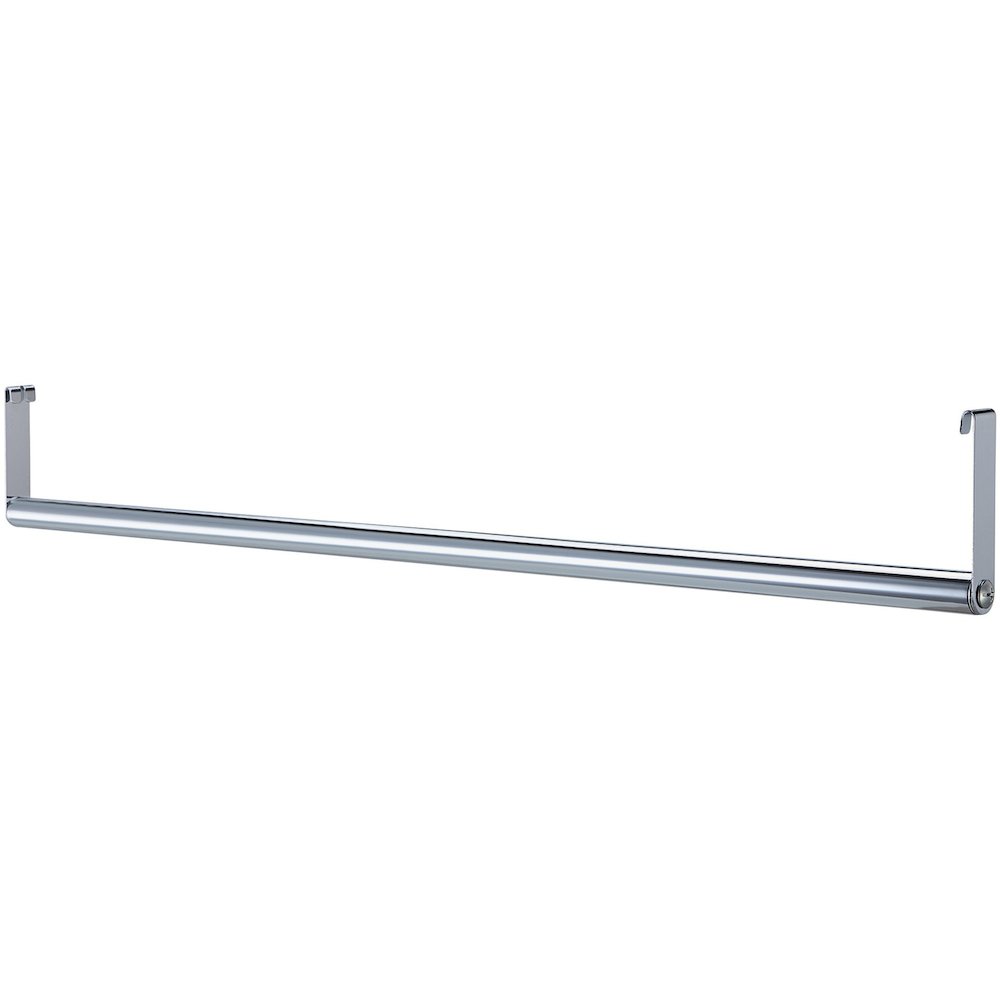 Lorell Industrial Wire Shelving Garment Hanger Bar - x 48" Length - for Garment, Coat - Chrome - 1 Each. Picture 1