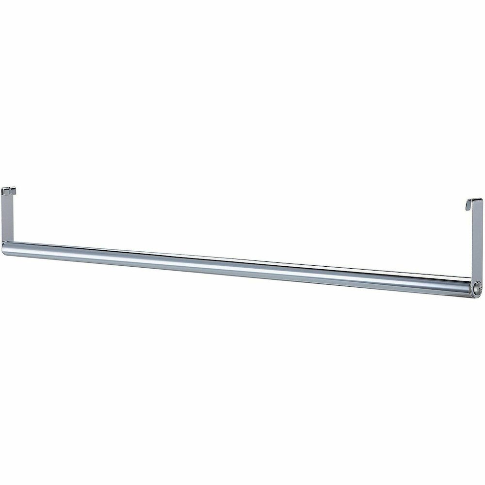 Lorell Industrial Wire Shelving Garment Hanger Bar - x 36" Length - for Garment, Coat - Chrome - 1 Each. Picture 1
