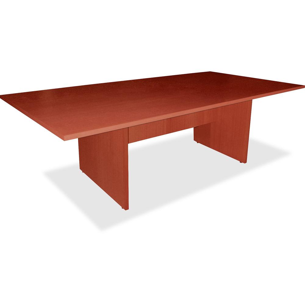 Lorell Essentials Rectangular Modular Conference Table - Cherry Rectangle, Laminated Top - Panel Leg Base - 2 Legs - 70.88" Table Top Width x 35.38" Table Top Depth x 1.25" Table Top Thickness - 29.50. Picture 1