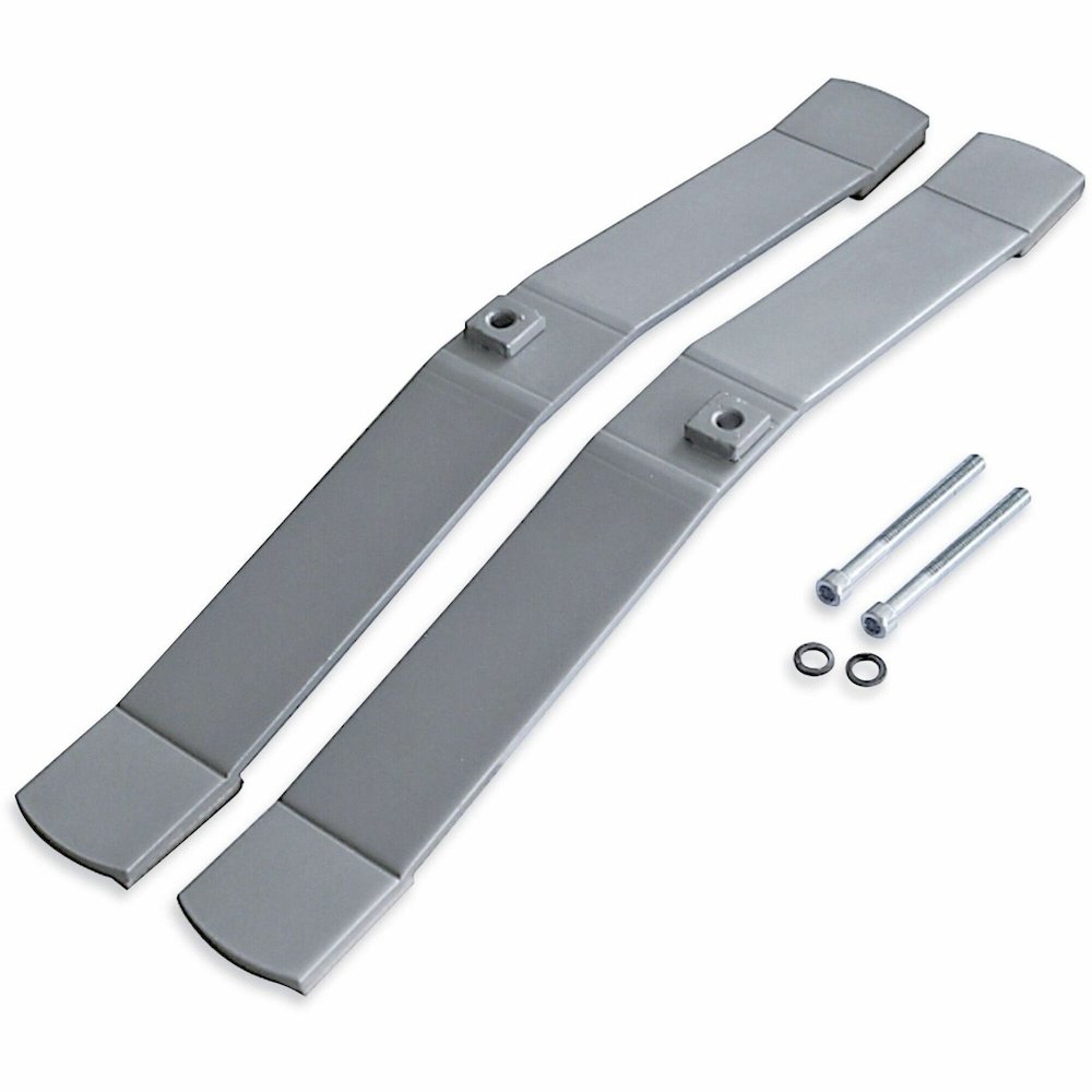 Lorell Panel System Feet - 2" Width x 18.38" Depth x 1.88" Height - Aluminum - Aluminum - 1 Set. Picture 1