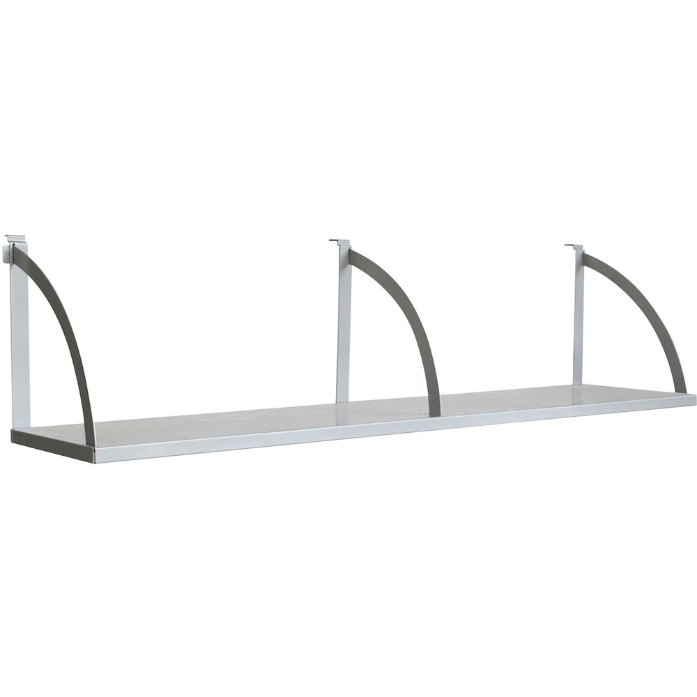 Lorell Panel System Shelf - 56.25" Width x 11.75" Depth x 14.25" Height - Metal - Aluminum - 1 Each. Picture 1