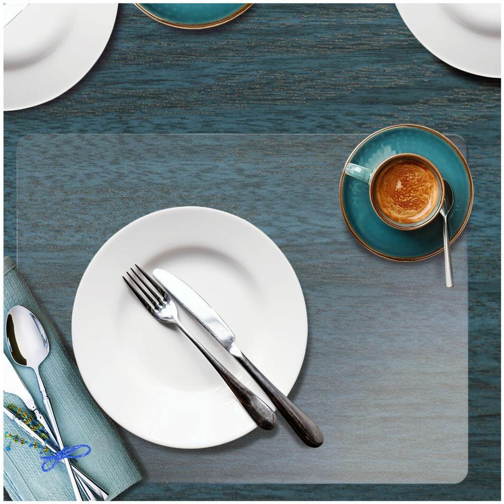 Hometex&reg; Anti-Microbial Vinyl Rectangular Place Mat - 17" x 22" - Contains our FS Bio active anti-microbial ingredient to protects the mat from microbial deterioration.. Picture 1