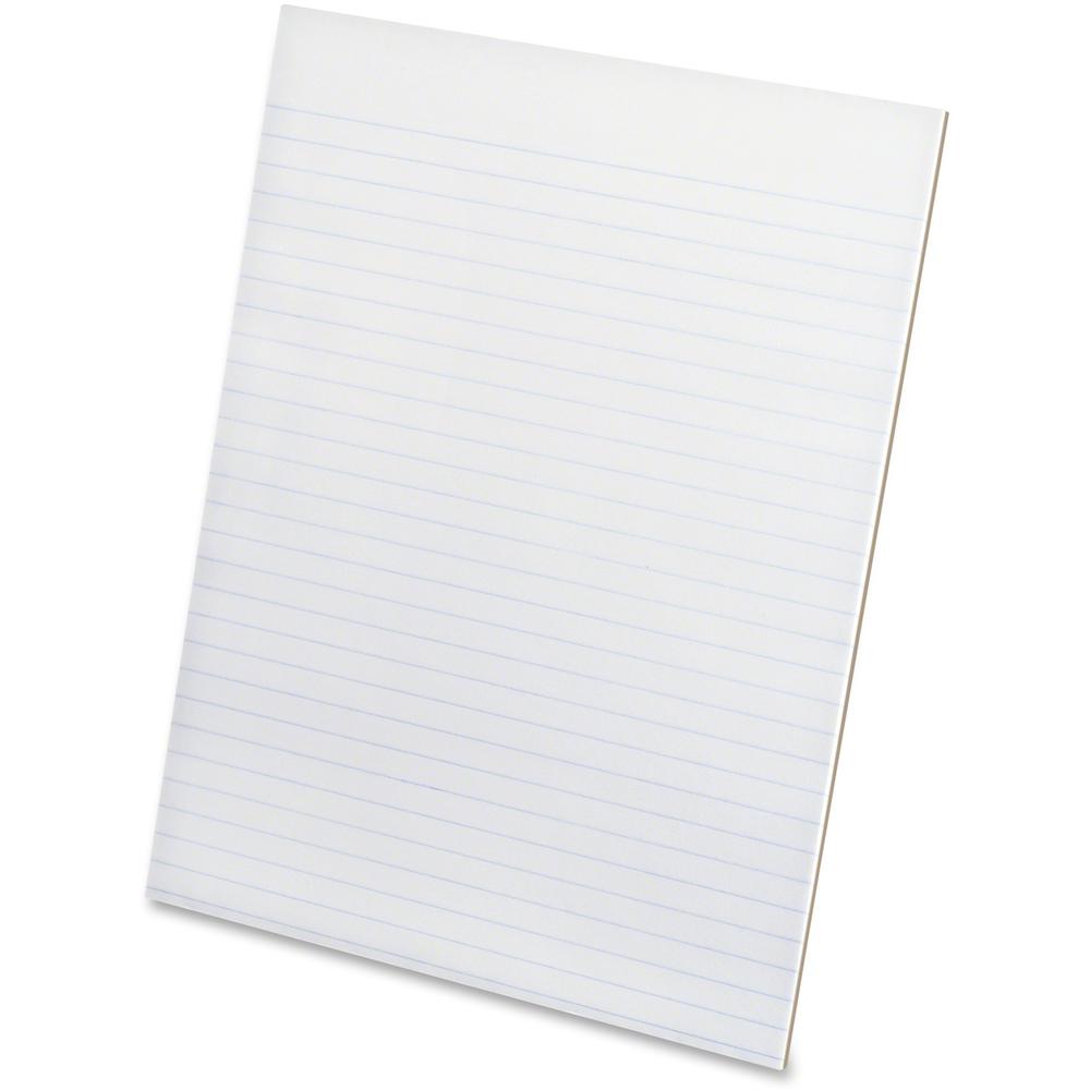 Ampad Evidence Glue - Top Ruled Pads - Letter - 50 Sheets - Glue - Narrow Ruled Margin - 15 lb Basis Weight - Letter - 8 1/2" x 11" - 0.18" x 8.5" x 11" - White Paper - Padded, Sturdy Back, Chipboard . Picture 1