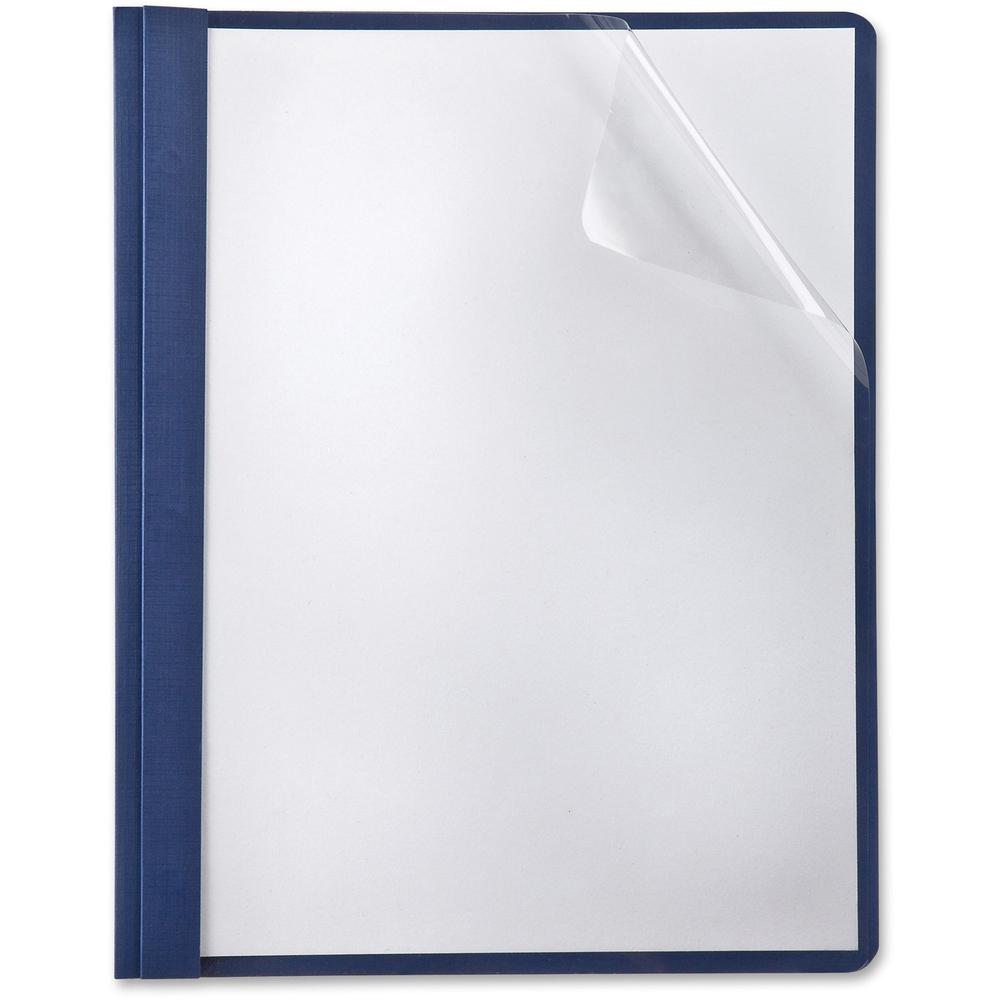 Oxford Report Cover - 3 x Tang Fastener(s) - Navy - 5 / Pack. Picture 1
