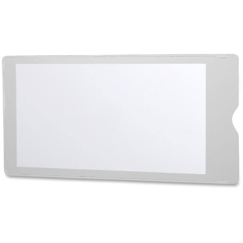 Oxford File Jacket - 9" x 4" - Vinyl - Clear - 50 / Box. Picture 1