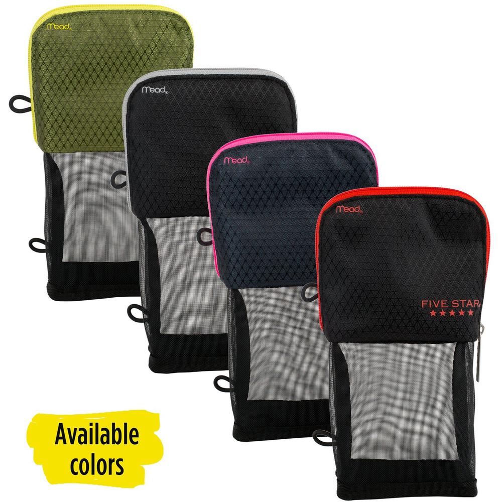 Five Star Stand 'N Store Carrying Case (Pouch) Pencil, Accessories - Assorted - Puncture Resistant - Fabric Body - 1 Each. Picture 1