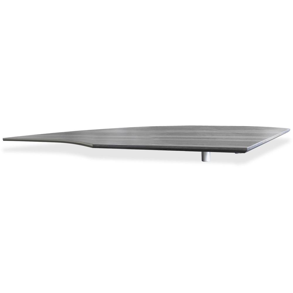 Mayline Gray Laminate Medina Casegoods Collection - 23" x 63.7"1"Right Side - Material: Steel - Finish: Gray, Laminate, Silver - Stain Resistant, Water Resistant, Abrasion Resistant - For Office. Picture 1