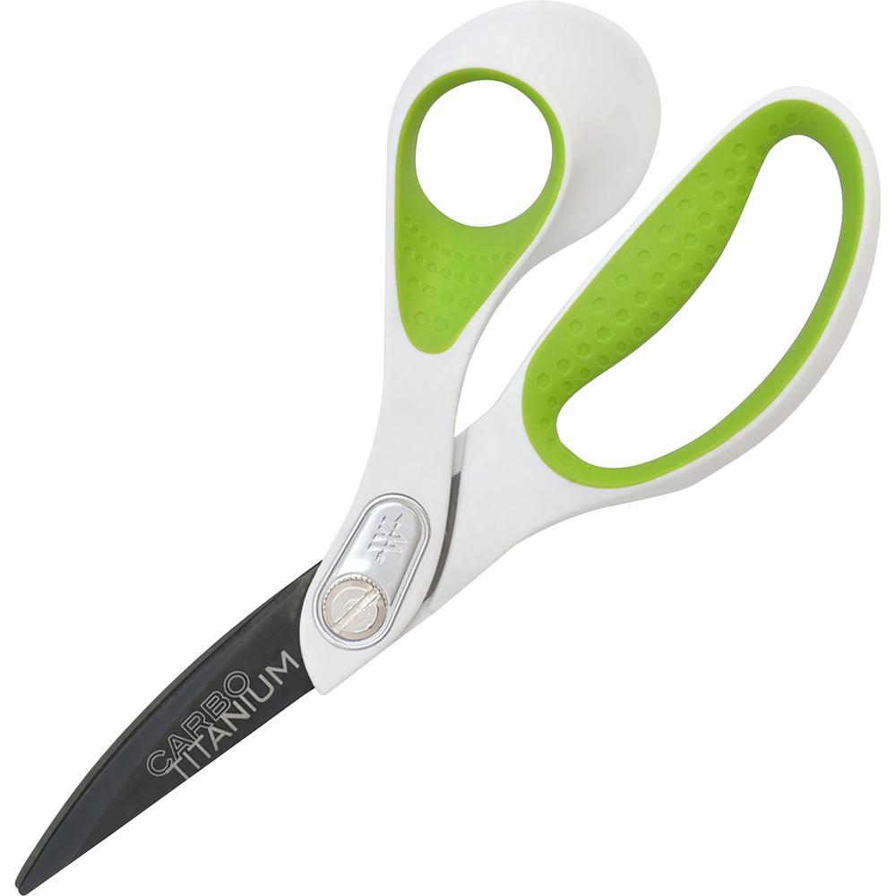 Westcott 8" Bent CarboTitanium Scissors - 8" Overall Length - Bent - Titanium - Pointed Tip - Gray - 1 Each. Picture 1