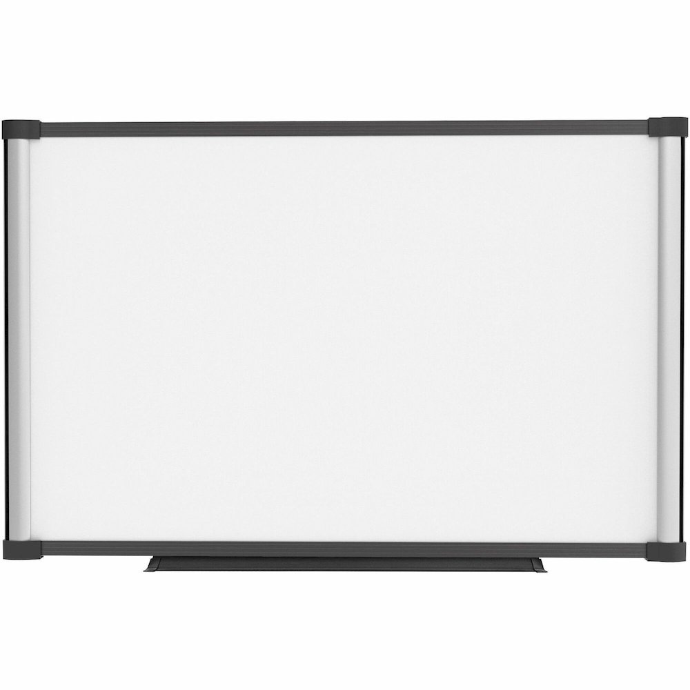 Lorell Magnetic Dry-erase Board - 36" (3 ft) Width x 24" (2 ft) Height - Aluminum Steel Frame - Rectangle - Magnetic - Marker Tray - 1 Each. Picture 1