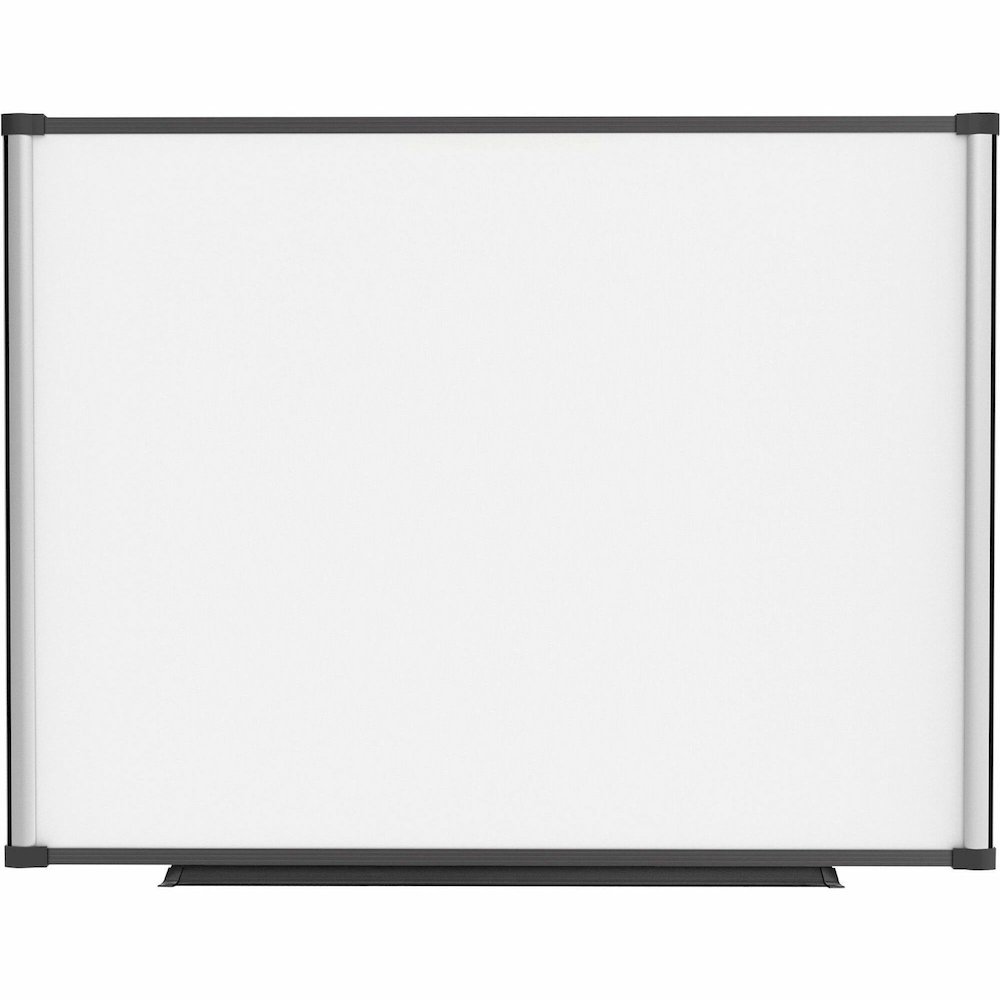 Lorell Magnetic Dry-erase Board - 48" (4 ft) Width x 36" (3 ft) Height - Aluminum Steel Frame - Rectangle - Magnetic - Marker Tray - 1 Each. Picture 1