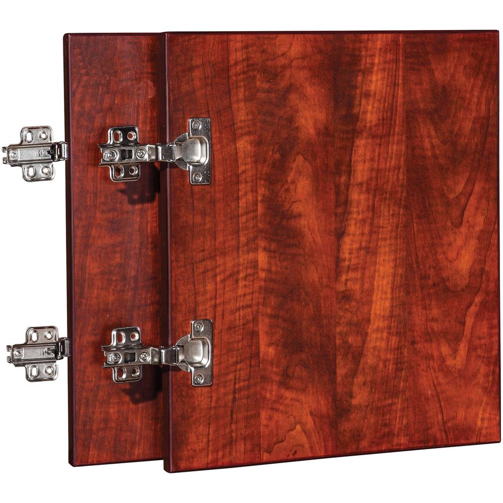 Lorell Essentials Series Wall-Mount Hutch Door Kit - 0.7" Height x 16.6" Width x 16" Depth x 0.7" Thickness - Finish: Cherry - 1 Each. Picture 1