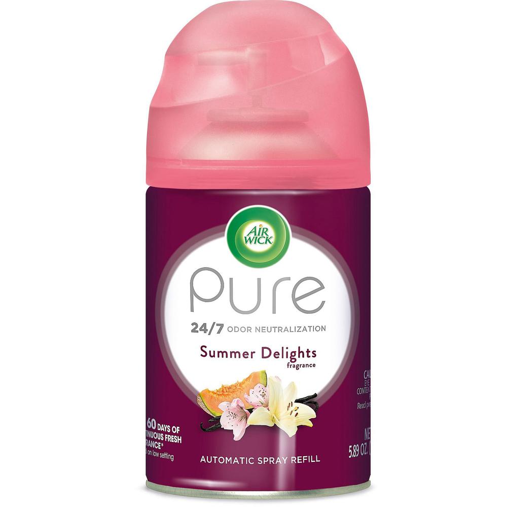 Air Wick Freshmatic Life Scents Refill - Spray - 5.9 fl oz (0.2 quart) - Summer Delights - 60 Day - 1 Each - Wall Mountable, Long Lasting. Picture 1