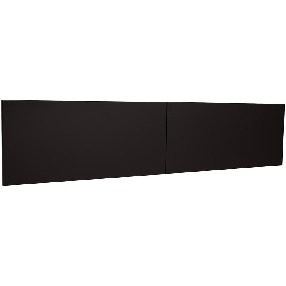Lorell Fortress Modular Series Stack-On Hutch Door Kit - 72" Width - Lockable, Reinforced - Steel - Black - 1 Each. Picture 1