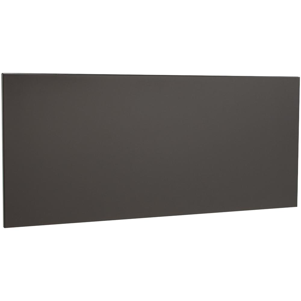 Lorell Fortress Modular Series Stack-On Hutch Door Kit - 48" Width - Lockable, Reinforced - Steel - Charcoal - 1 Each. Picture 1