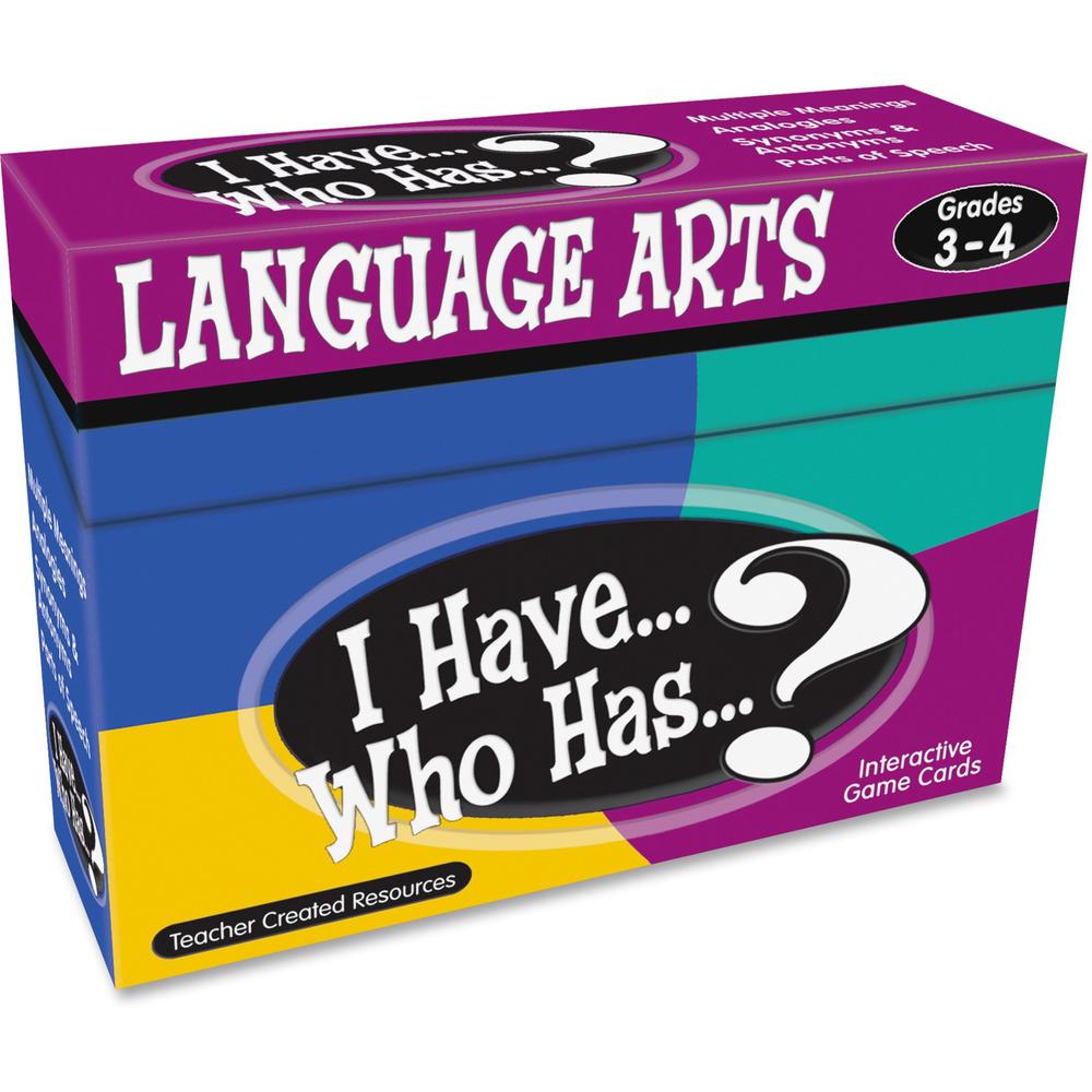 Teacher Created Resources Grade 3-4 I Have Language Arts Game - Educational - 1 Each. Picture 1